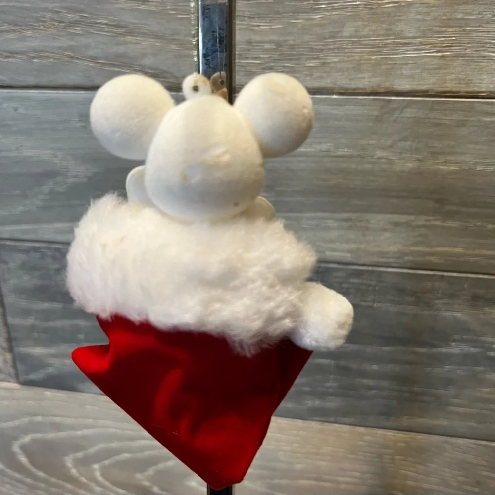 Vintage 1980’s Avon Flocked Peek A Boo Mouse Christmas Tree Ornament‎ Fuzzy